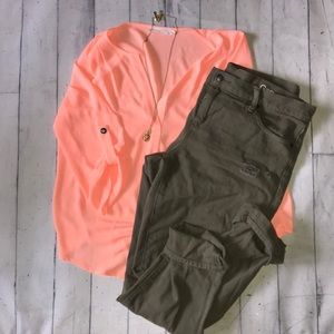 GAP Girlfriend jeans (olive)